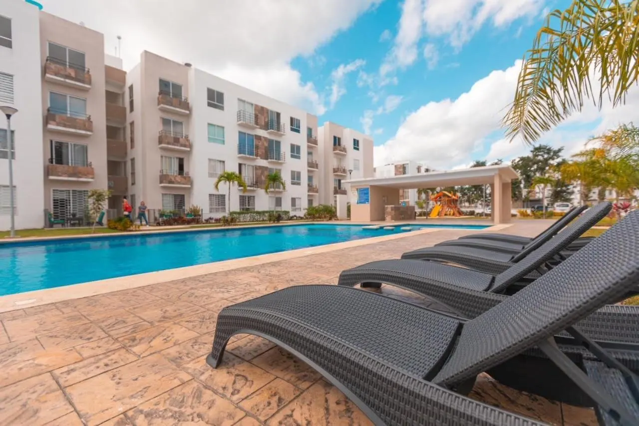 Gran Apartamento En Privada - Pool Kids Zone Bbq Playa del Carmen