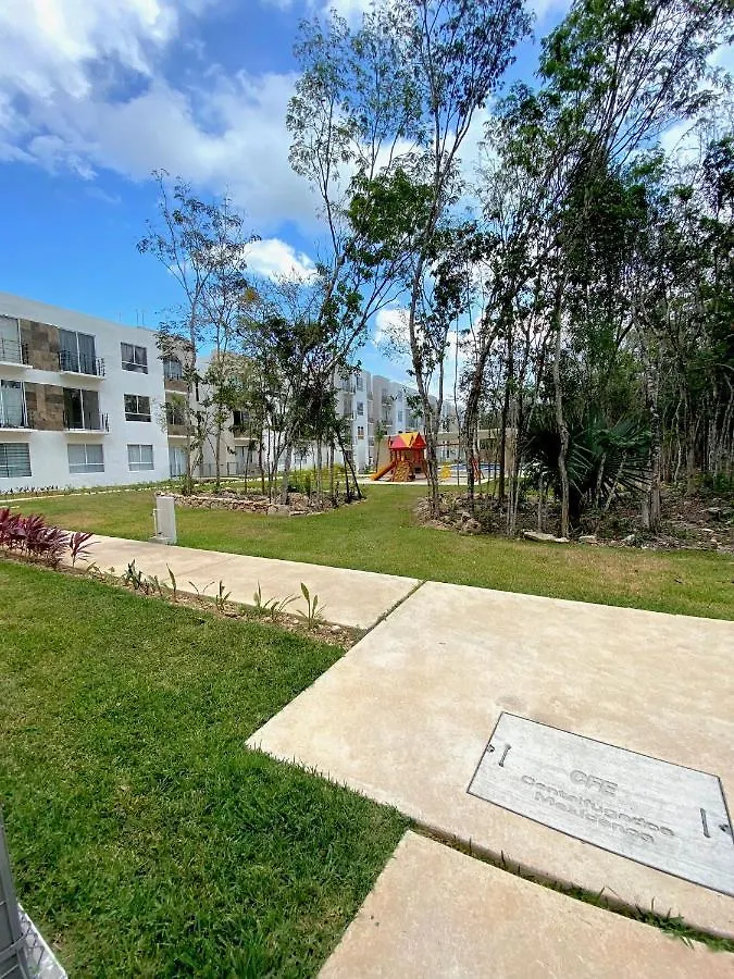 Gran Apartamento En Privada - Pool Kids Zone Bbq Playa del Carmen Daire